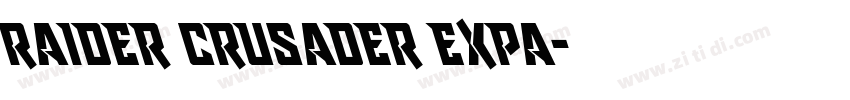 raider crusader expa字体转换